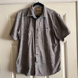 Outdoor Life Light Grey Button Down Shirt Size Large